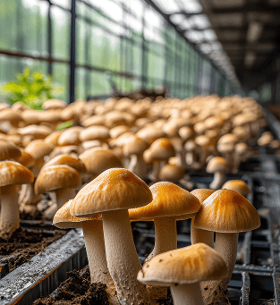 Indoor Mushroom Farm Visit
