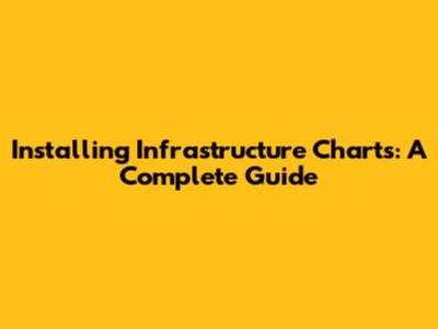 Installing Infrastructure Charts: A Complete Guide