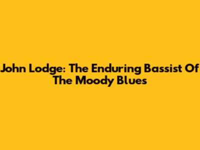 John Lodge: The Enduring Bassist Of The Moody Blues