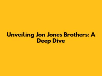 Unveiling Jon Jones' Brothers: A Deep Dive